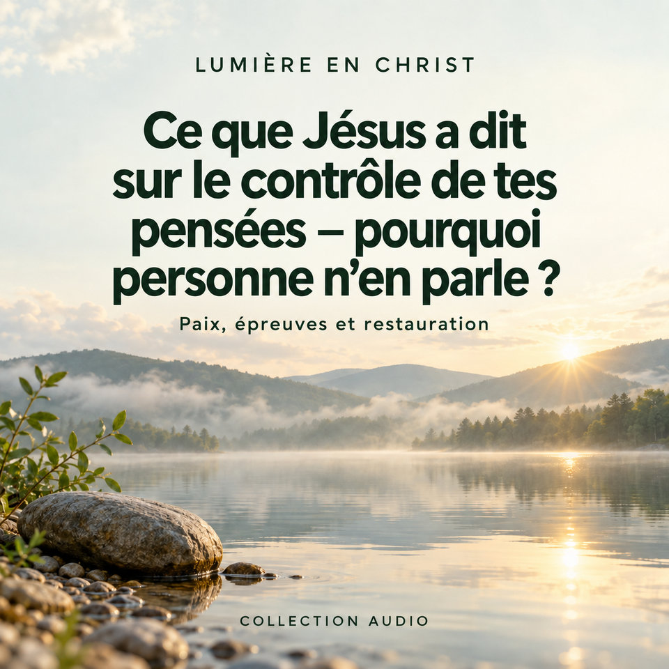 Ce que Jésus a dit sur le contrôle de tes pensées – pourquoi personne n’en parle ?