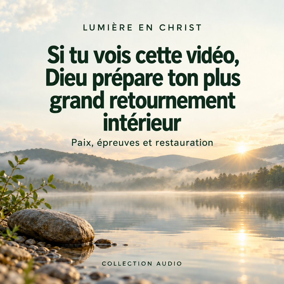 Si tu vois cette vidéo, Dieu prépare ton plus grand retournement intérieur