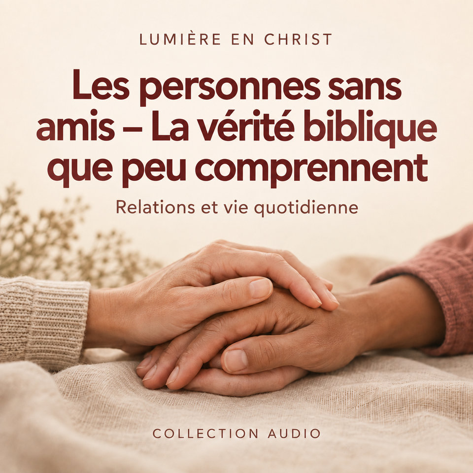 Les personnes sans amis – La vérité biblique que peu comprennent