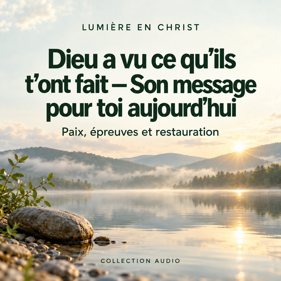 Dieu a vu ce qu’ils t’ont fait — Son message pour toi aujourd’hui